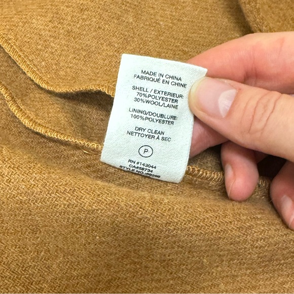 Avec Les Filles Womens (M) Wool Blend Oversized Coat Camel Tan - Picture 8 of 9